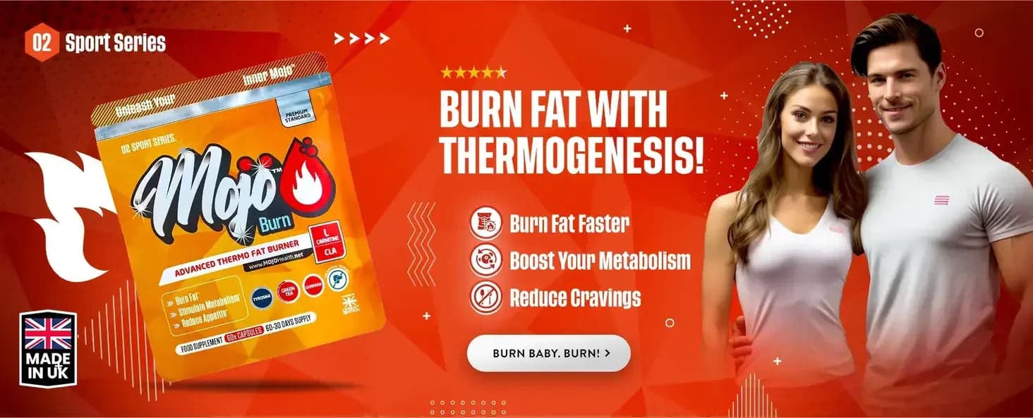 Mojo Burn gelişmiş termoJenik yağ yakıcı — termogenez ile yağ yazın: yağı daha hızlı yazın, metabolizmanızı hızlandırın, istekleri azaltın. Yak be, yak!